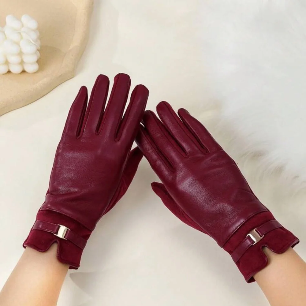 1pair Women's Burgundy Solid Color Casual Elegant Polyester